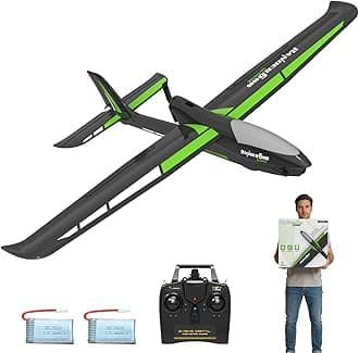 volantexrc RC Plane, 4CH Remote Control Glider Airplane RTF with 6-Axis Gyro, 3 Modes & Aerobatics Easy to Fly, 2.4GHz Radio Controlled Aircraft for Beginners& Adults, Ranger600 Stunt, Black