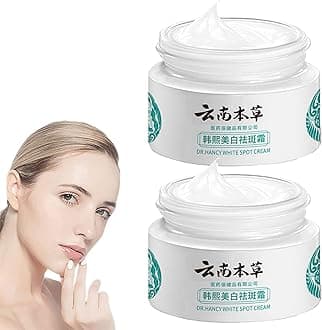 Japanese Melasma Cream,Dr Hancy White Spot Cream,Dr Hancy Face Cream,Hoshi Dark Spot Cream Japan,Hancy Yunnan Herbal Whitening and Freckle-Removing Cream for Face (2pcs)