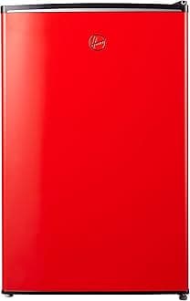 Hoover 160L Single Door Compact Refrigerator with Freezer Compartment - Mechanical Control, Adjustable Thermostat,1 Removable Shelf, Defrost Feature, 1 Year Warranty, Red- HSD-K160-R
