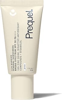 Prequel Skin Sun Barrier Mineral Sunscreen SPF 50. PA++++ Broad Spectrum Zinc Oxide Sunblock with Semi-Transparent Lightweight Texture. Moisturizing UV Defense for Face. Travel Size, 1.7oz