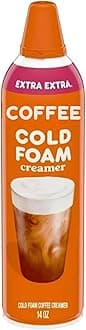 Cold Foam Extra Extra Coffee Creamer – Rich & Sweet Cream Flavor, 14 oz Bottle – Perfect for Iced Coffee, Lattes, Cold Brew – Refrigerated Dairy Creamer from Dunkin Donuts