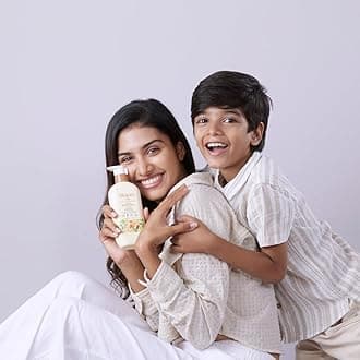 Tikitoro Kids Nourishing Body Wash, 100% Vegan with Almond, Calendula, Pomegranate Extract, Cleanses, Moisturizes & Nourishes Skin with No Parabens & Sulphates (Age: 4+ Years) (300 ml(Pack of 2))