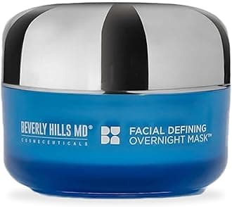 Beverly Hills MDFacial Defining Overnight Mask- Nightly Face Cream for Defining & Supporting Plump, Smooth Skin - Visibly Combat Signs of Aging w/Shea Butter, Coconut, Chamomile