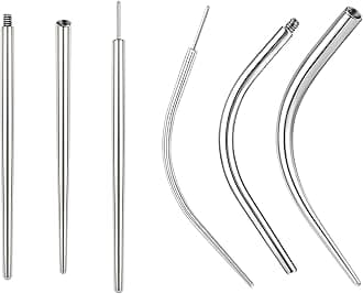 BodyAce 14G 16G 18G 20G Piercing Taper, Stainless Steel Threadless Insertion Pin Screw On Assistant Tool, Curved Body Piercing Stretching Kit for Ear/Nose/Navel/Lip/Eyebrow