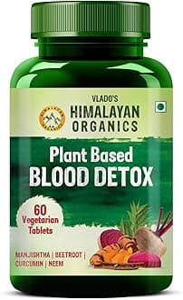 Vlado's Himalayan Organics Blood Detox | Beetroot Curcumin Manjistha Extracts | Pimple & Acne Control | Natural Purifier & Cleanser – 60 Tablets