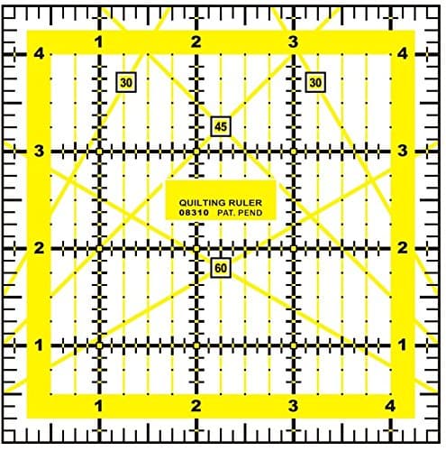 Quilting Patchwork Ruler Craft - Square/Rectangle - Imperial/Metric - Various (4.5" x 4.5")