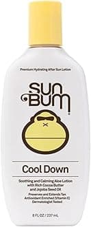 Sun BumCool Down Aloe Vera Lotion - Vegan After Sun Care with Cocoa Butter to Soothe and Hydrate Sunburn- 8 oz