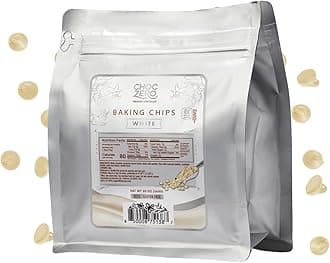 White Chocolate Baking Chips, No Sugar Added, 7 oz