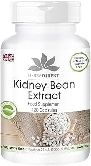 Kidney Bean Extract with Chromium, Green Coffee and Fenugreek, Vegan, 120 Capsules | HERBADIREKT by Warnke Vitalstoffe - German Pharmacy Quality