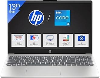 15 (Fingerprint, Metal ID,Backlit KB Laptop) Intel 13th Gen Core i5-1334U (16GB DDR4 Ram,512GB SSD) 15.6''/39.6cm,FHD,Win11, M365 Basic(1yr),Office Home24,Silver,1.59kg,Iris Xe,FHD Camera hr0008TU