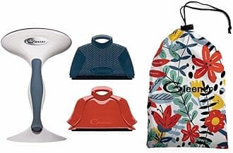 GLEENER Battery-Free Fabric Shaver & Lint Brush + Sweater Saver Gift Bundle | Adjustable Depiller for Clothing & Furniture (Bright Blossom)