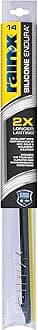 Silicone Endura Windshield Wiper Blades, 14 Inch - Universal Adaptor Fits Most Vehicles and Silicone Rubber for Long Lasting Wipe, Endures Toughest Climates and Environmental Conditions