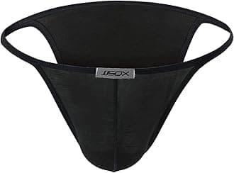 Men's Thong Sexy G-String Briefs Underwear Swimsuit - black - Medium