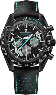 Pagani DesignPD1779 Moon Back Men's Watches Luxury Quartz Watch Men Skeleton Sport Chronograph AR Sapphire Glass Wrist Watch