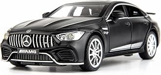 VARIYA ENTERPRISE® 1:32 Mercedes AMG Benz GT63 Toy Car Metal Pull Back Diecast Car with Openable Door and Sound Light, Gifts Toys for Kids【 Black 】