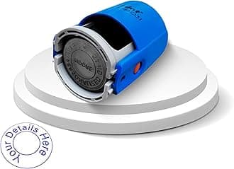 Personalized Custom Stamp Mohar with Your Name, Designation & Firm | Best for Office, School, College, Legal Documents and Other Paperwork. (Self Ink Stamp (Round))