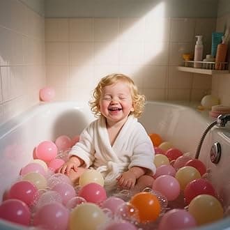 GOGOSO Ball Pit Balls for Toddler, Baby Plastic Playballs Kids Soft Pastel Pelotas Non-Toxic BPA-Free 3pink+Orange+Yellow, 50 Balls