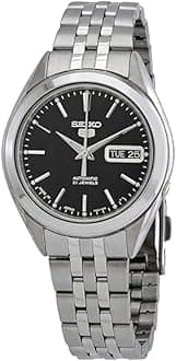 SEIKO 5 Black Dial Stainless Steel Men's Watch SNKL23J1