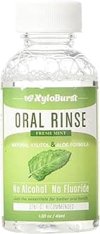 Xyloburst Oral Rinse Mouthwash - Natural Xylitol Mouthwash | Fluoride Free Mouth Wash | Alcohol Free | Fresh Mint Mouth Rinse | SLS Free | Travel 10-Pack
