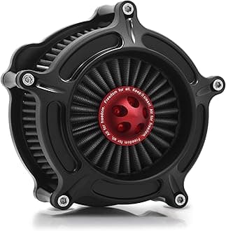 For harley davidson Sportster Air Cleaner filter street road glide M8 softail dyna 103 107 air intake Road King touring (OPS Black - Gray -Red spike, Model A : Sportster 883 1200)