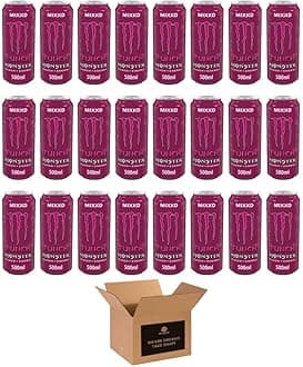 Monster Energy Drink Flavours | Juiced, Zero Sugar, Ultra, Monarch, Fiesta Mango, Strawberry Dreams, VR46, Punch | High Caffeine Sports Energy Drink (Mixed Punch - 500ml x 24Pack)
