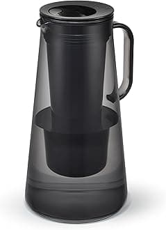 LifeStraw Home – Water Filter Pitcher, 7-Cup, Obsidian, BPA Free Designed for Everyday Protection Against Bacteria, parasites, microplastics, Lead, Mercury, PFAS, and a Variety of Chemicals