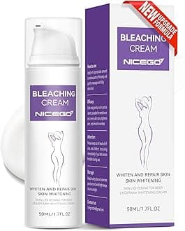 Skin Bleaching Cream for Women - Intimate Skin Care Lightening Cream for Intimate Areas, Private Parts, Underarms, Knees, Elbows, Inner Thighs, Bikini Areas–Dark Spot Remover for Face–1.7 Fl Oz