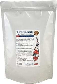Koi Growth Pellets Floating Fish Food 1250g 3mm Carp & Goldfish High Protien Diet For Fast Growth