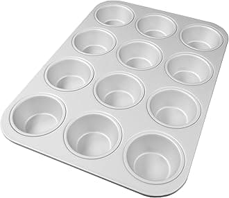 Anodized Aluminum Standard Muffin Pan, 11.2 x 15.8 Inch