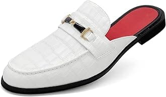 MHB Men's Mule Stylish Backless Slip-On Loafer Casual Dress Sandal Shoes Fashionable Slipper for Men Plus Size 7-13