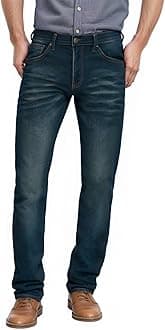 ETHANOL Mens Super Comfy Straight Stretch Knit Jersey Denim Five Pocket Jean