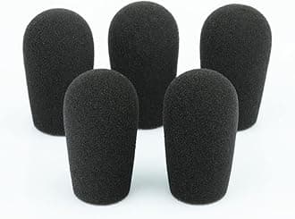 LEFXMOPHY Mic Muff Replacement for Telex Airman 750/850 / 760 / Windscreen Foam Covers, 5-Pack Microphone Pop filter