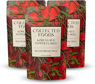 Premium Gochugaru Red Pepper Flakes - Sun-Dried Korean Chili Powder for Kimchi, Marinades, BBQ & Everyday Cooking - (2oz), Pack of 3