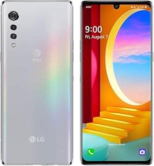 LG Velvet 5G G900UM 128GB AT&T GSM Unlocked Phone 6.8 inches - NO CDMA (Silver), (Velvet (5G) 128GB LMG900TM) (Renewed)