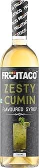 Fruitaco Cumin Syrup: Perfect Mixer For Enhancing Mocktails & Cocktails, Drinks, And Mojitos At Parties, Conveniently Packaged In A 750Ml Bottle For All Your Mixing Needs