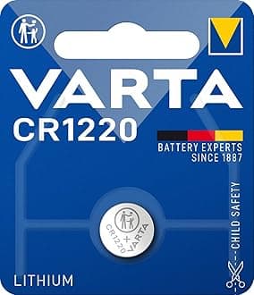 Varta VCR1220 Electronic Lithium 3V Battery for Cameras/MP3 Player and GameBoy (Blue Silver)