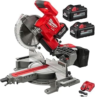 Milwaukee M18 18-Volt FUEL Lithium-Ion Cordless Brushless 10 in. Dual Bevel Sliding Compound Miter Saw Kit