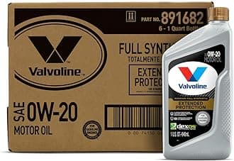 Extended Protection Full Synthetic Motor Oil SAE 0W-20 1 QT, Case of 6