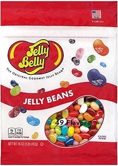 Jelly Belly 49 Assorted Flavors Jelly Beans - 1 Pound (16 Ounces) Resealable Bag - Genuine, Official, Straight from the Source