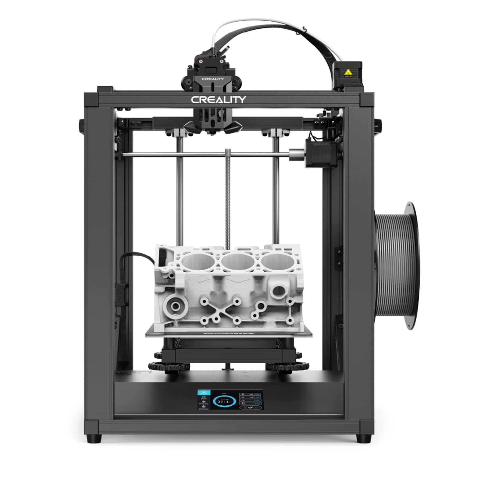 Ender 5 S1 3D Printer，FDM 3D Printing Machine with Sprite Dual Gear Direct Extruder and CR Touch Auto Leveling 220x220x280mm Printing Area 250mm/s Fast Print Speed with 4.3'' Color