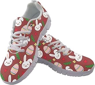 Jeiento Womens Walking Sneakers Tennis Shoes - Flag Shoes Breathable Comfortable Non Slip Athletic Running Jogging Gym Workout Casual Sport Shoe