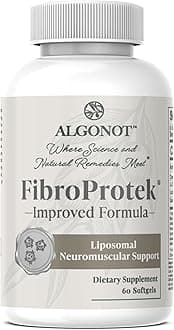 Algonot FibroProtek – Physician Recommended with Exclusive Combination of Ingredients Including Luteolin, Quercetin, Carnitine, Olive Pomace Oil – 60 Capsules