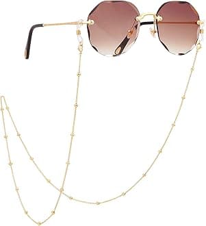 18K Gold Plated Eyeglass Chain Sunglasses Strap Holder Reading Glasses Retainer