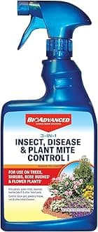 3-in-1 Insect, Disease, and Plant Mite Control Spray - Insecticide, Fungicide & Miticide - Ready-to-Use - Prevents Pests and Diseases - Up to 14 Days Protection - 24 fl oz Bottle