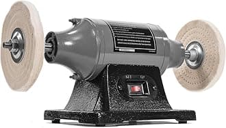 XtremepowerUS 6-Inch Electric Polisher Benchtop Buffer Grinder Motor Polishing Grinder Machine Dual Buffer