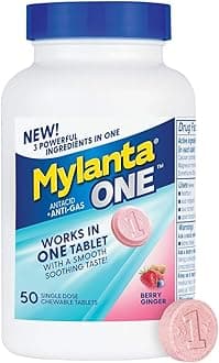Mylanta One, Berry Ginger Flavor, 50 Count, Eco Care