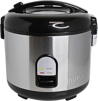 IMUSA USA GAU-00028 Electric Rice Cooker 10-Cup Uncooked Rice (20-Cup Cooked Rice), Stainless Steel