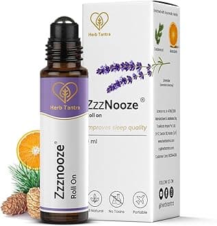 Herb Tantra Zznooze Roll On for better sleep quality |Contains Lavender Essential Oils | Stress Relief, Relaxing | 100% pure and natural | Easy To Use Roll On | 9 ml Pack of 1
