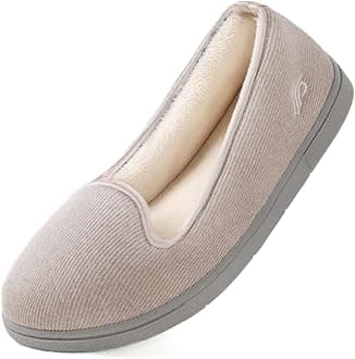 Wishcotton Women's Lightweight Memory Foam Closed - Back Slippers, Comfy Non - Slip House Shoes for Indoor & Outdoor