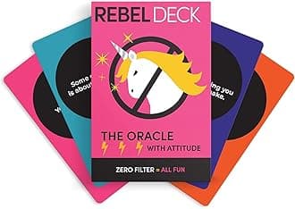 AYME The Rebel Deck Oracle With Attitude Unfiltered Self Care Oracle Card Game Deck 60 Cards For Beginners, Adults (Style 12)